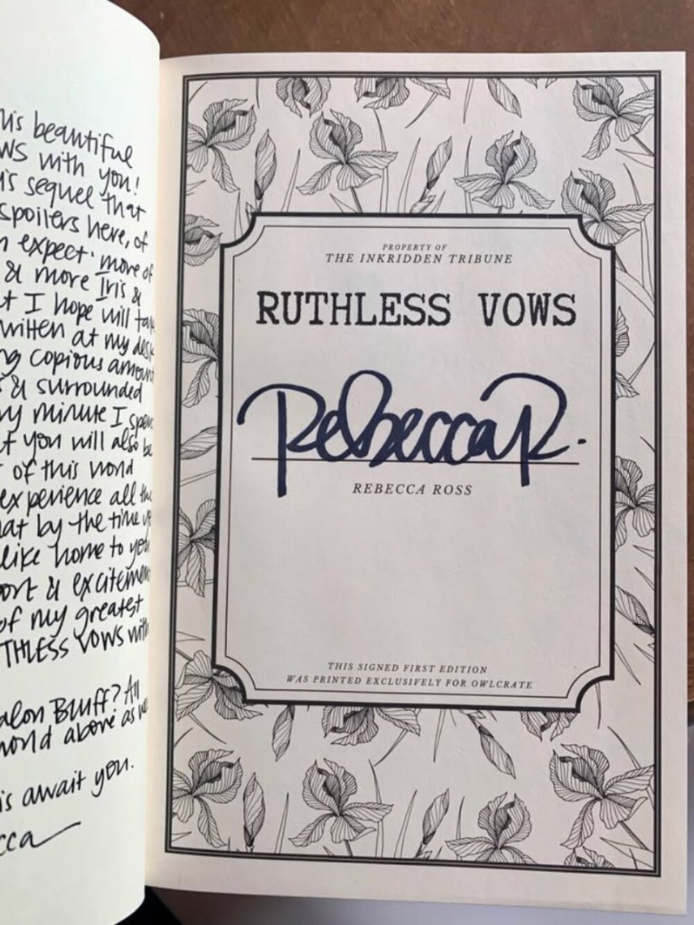 Owlcrate Divine Rivals and Ruthless Vows Letters of Enchantment books - Picture 9 of 10